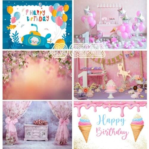 SHUOZHIKE Children Birthday Photography Backdrops 1st Baby Shower Newborn Portrait Party Photo Studio Background 21519-s3