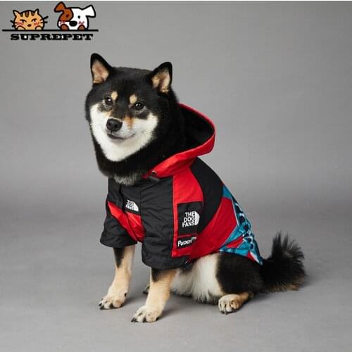 SUPREPET Pet Dog Raincoat Pug French Bulldog Clothes Waterproof Clothing for Dog Rain Jacket Corgi Coat Windproof Puppy Costumes