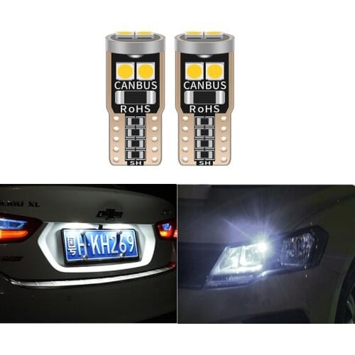 10pcs T10 W5W Car LED Light Bulb For Opel Astra H J G Corsa D C Insignia Vectra B Zafira Mokka 12V Auto Interior Lamp