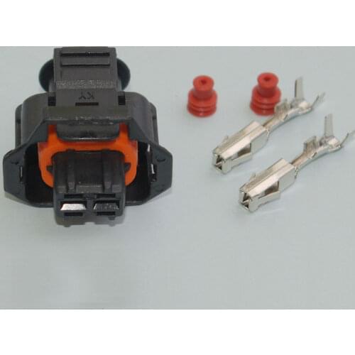 2Pin/way 3.5m Fuel spray nozzle plug,diesel common rail/crankshaft Auto Waterproof Electrical sensor connector for AMP TYCO