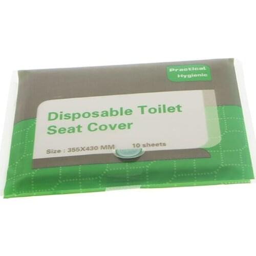 5Packs 50Pcs/lot Disposable Toilet Seat Cover Mat 100% Waterproof Toilet Seat Pad for Home Travel Camping Bathroom Accessiories