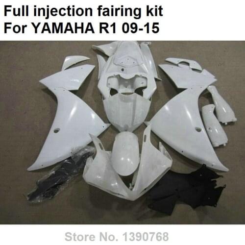 White High quality plastic fairings for Yamaha injection YZF R1 09 10 11 12 13 14 15 fairing kit YZFR1 2009-2015 BD104