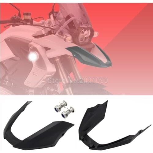 Black Motorcycle Accessories Front Fender Beak Extension Extender Wheel Cover Cowl For BMW R1200GS 2008 2009 2010 2011 2012