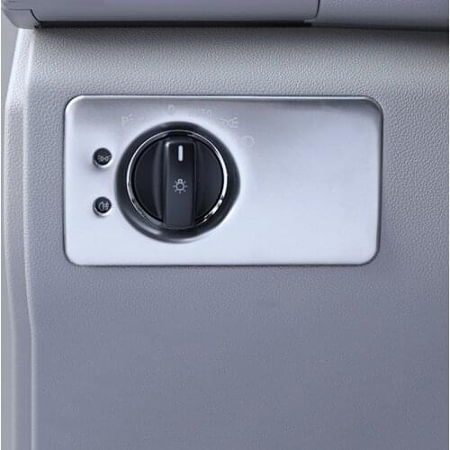 Headlight Switch Panel Decoration Cover Trim For Meredes Benz R Class W251 R320 300 350 400 2010-2017 LHD Stainless Steel