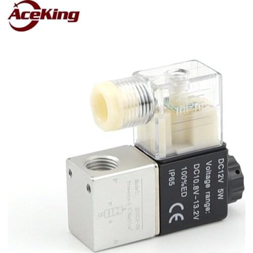 Solenoid valve 2-bit 2-way solenoid reversing valve 2-hole valve normally closed DC24V AC220 fluid control pneumatic valve