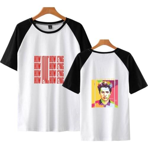 CHARLIE PUTH Concert 2019 T Shirt Patchwork Cotton T-Shirt Fashion T Shirt Men 2019 Fashion harajuku