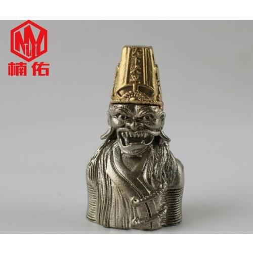 Chinese Ghosts Black And White Impermanence Cartoon White Copper Knife Beads EDC Paracord Beads Flashlight