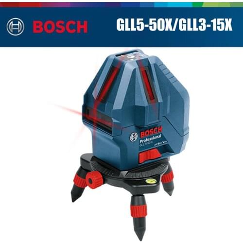 Bosch Laser Level 5 Line /3 Line Infrared Laser Marker GLL5-50X/GLL3-15X Self-Leveling Vertical and Horizontal Line Spirit level