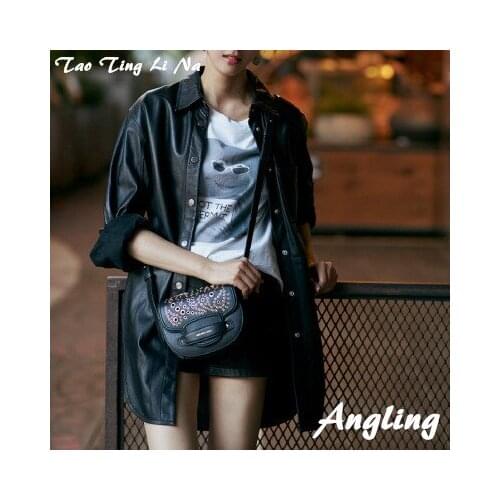 Top brand Women Spring 2020 Genuine Real Sheep Leather Jacket E42 high quality