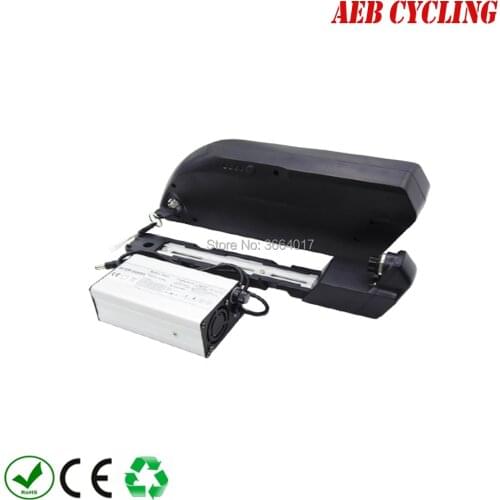 EU US no taxes Lithium ion 48V 12.8Ah tiger shark down tube Li-ion electric bicycle battery pack for fat tire bike with charger