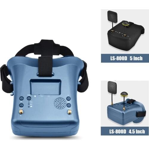 LS-800D FPV Goggles 5.8G 40CH 5inch 4.3inch HD DVR Video Headset Kit for RC Racing Drone Quadcopter Multi-copter Transmission