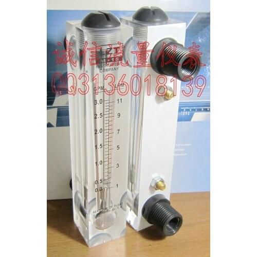 LZT-15 panel liquid flowmeter 0.3-3GPM, 1-11LPM flow meter