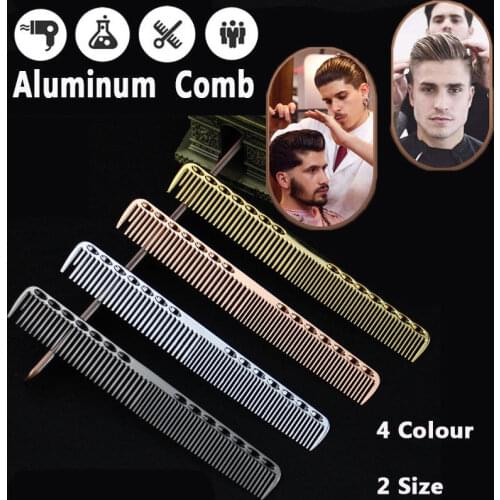 Mythus Metal Hair Cutting Comb Aluminum Hairdressing Barbers Comb Salon Professional Hairdressing Hair Styling Combs Tool