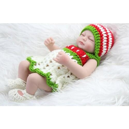 Mini princess doll 10inch 28cm Soft silicone reborn Dolls in princess clothes top quality girls birthday gift girl toys for kids