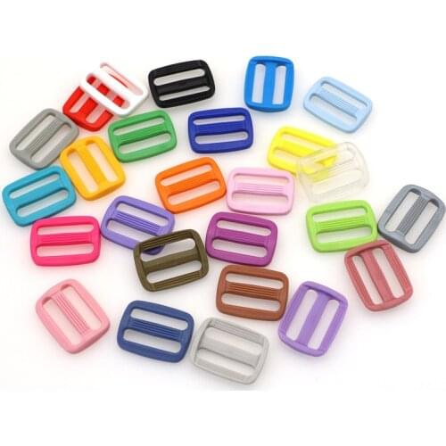 10 Pieces Supply 20MM-38MM Plastic Three-Speed Buckle Japanese Word Adjustment Buckle Luggage Accessories Backpack Buckles