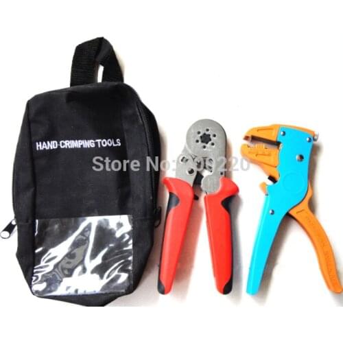 Complete Crimping terminal Tool Kit includes:duck mouth cutting pliers LS-700D and Hexagonal cable pliers LSC8 6-6
