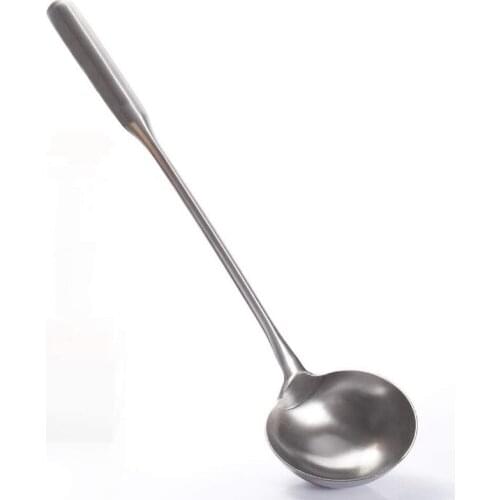 Soup Ladle, Wok Spatula,the Longer Handle Shovel Spoon Rustproof, Heat Resistance, Integral Forming Durable Stainless
