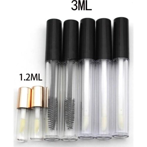 Empty Mascara Tube Eyelash Cream Vial Container Cap Liquid Eye Lashes Makeup Tools 3ml Refillable Bottles DIY Cosmetic