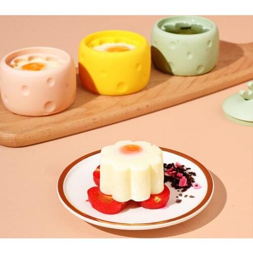 Cute Flower Shape Food Ice Cream Cake Mold Home Cooking Baking Tools Silicone Steam Egg Moulds Accessories