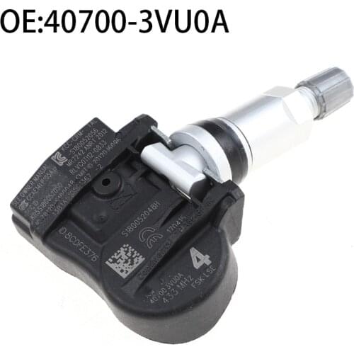 4PCS Car TPMS Tire Pressure Monitoring System For Nissan NOTE QASHQAI TIIDA Hatchback X-T Renault 433MHZ 407003VU0A 40700-3VU0A