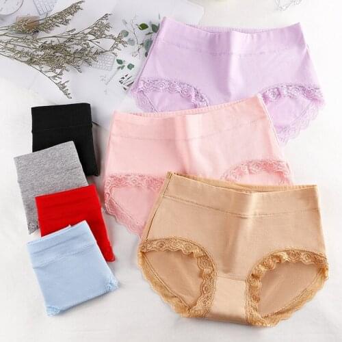 New Cotton Briefs Female Seamless Panties Women Underwear Comfort Underpants Plus Size Lace Pantys Sexy Lingerie Woman Intimates