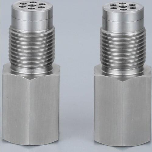 Yetaha 2Pcs CEL Eliminator With Mini Catalytic Converter For M18 X 1.5 Thread O2 Sensor Spacers Engine Light