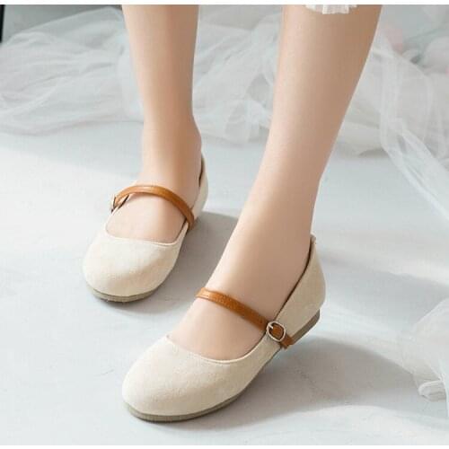 Oversized ladies high heels women shoes woman pumps Womens single shoes with round head and shallow mouth