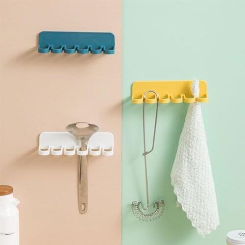 1/4Pcs seamless wall hanging rack without perforation kitchen rag hook bathroom household hook viscose wall hanging rack