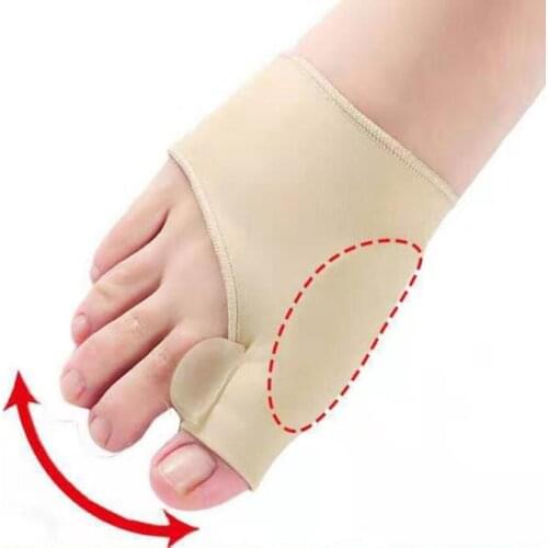 1Pair Toe Corrector Orthotics Feet Foot Care Bone Thumb Adjuster Correction Pedicure Socks Bunion Straightener Toes Separator