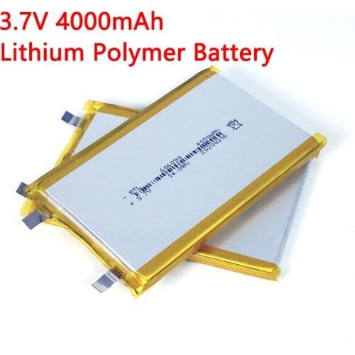 3.7V 606090 Polymer lithium battery 4000mAh Large capacity Tablet computer, Mobile power supply DIY batteries
