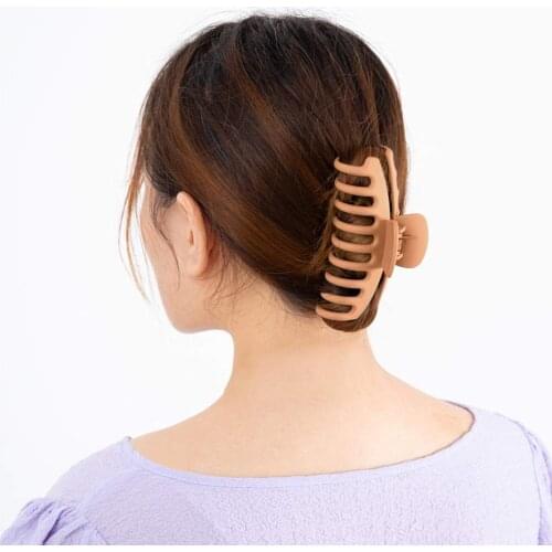 4Pcs Big Size Candy Color Women Hairpins Girls Fashionable Matte Texture Hairgrip Headbands Hot Girl Hair Accessories Hair Clips