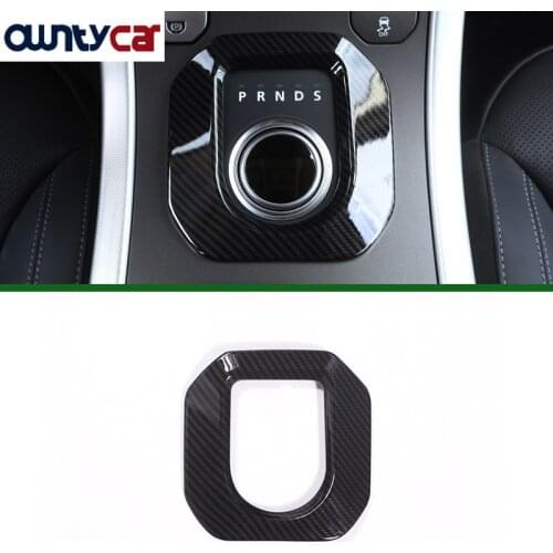 Carbon Fiber Style ABS Plastic Accessories For Landrover Range Rover Evoque 12-17 Gear Shift Frame Cover Trim