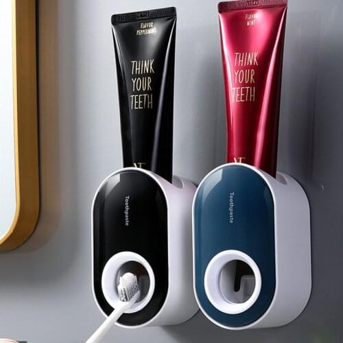 Automatic Toothpaste Squeezer Dispenser Wall-Mounted Toothbrush Squeezer Storage Box Cleaning Household Bathroom Accessories