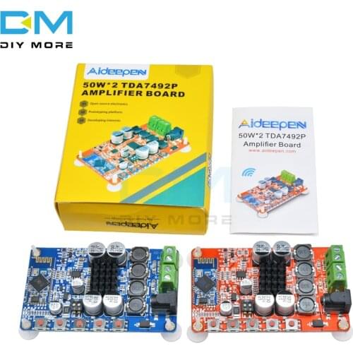 DC 8 -25V TDA7492P 50W*2 Dual Channel Amplifier Wireless Digital Bluetooth 4.0 Audio Receiver Amplifier Board 5.5*2.1 DC Power