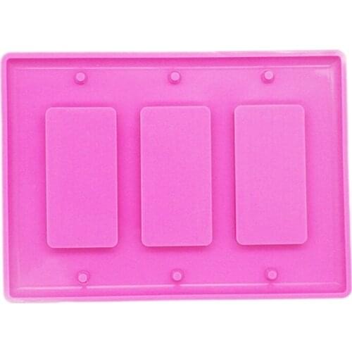 Epoxy Resin Mold USB Socket Panel Light Switch Cover Silicone Mould DIY Crafts Making Tool