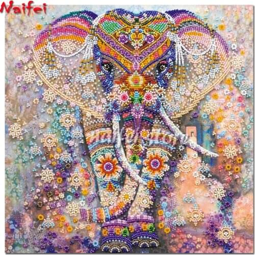 Indian elephant Paintings Diamond embroidery Painting Full Drill Square/Round 5D Diamond Painting Mosaic Needlework Paintings