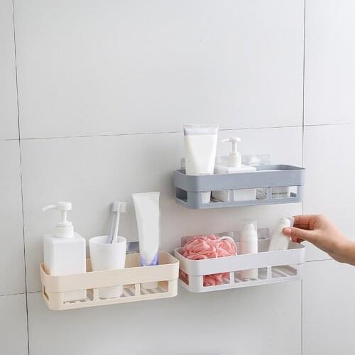 Bathroom Shelf Adhesive Badkamer Rek Storage Rack Corner Shower Shelf Kitchen Home Decoration Bathroom Accessories