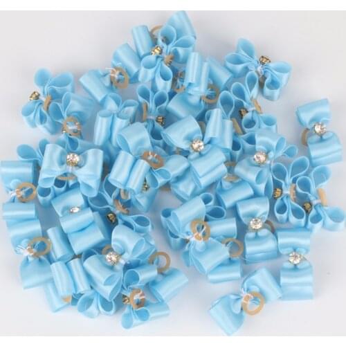 Small Dogs Bows Grooming Hair Accessories Yorkshire For Pets Supplies Hair Clips Grooming Table Bows honden strikjes chien