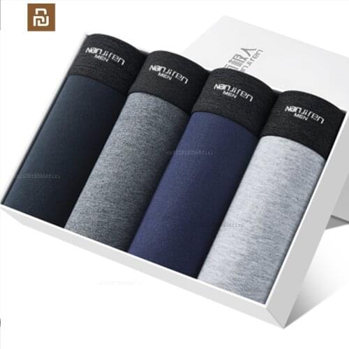 Xiaomi mens underwear pure cotton simple big size fat boy boxer shorts cotton mi home four-corner shorts head