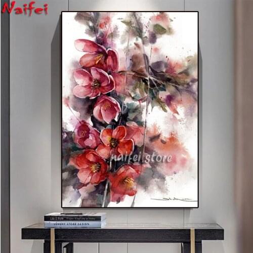 Full Square/Round Drill 5D Diamond Art Painting Watercolor Flower Embroidery Cross Stitch Kits Home Decor Wall Stickers