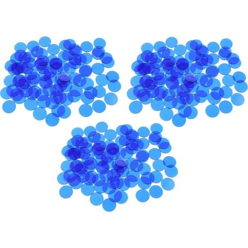 Pack Of 300 Bingo Chips Translucent Counters Counting Board Game Accs 1.5cm