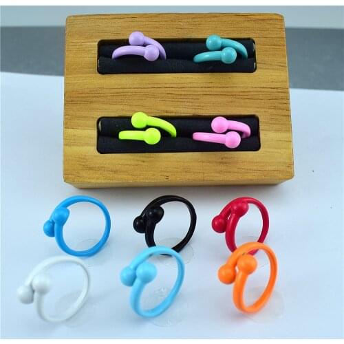 2021 new silicone opening adjustable two ball rings for men and women versatile jewelry manufacturers wholesale gifts
