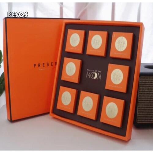 Wholesale Promotion High End Fashion Large Size Orange Gift Box Party Wedding Shop Cake Candy Packaging Decoration Gift Box