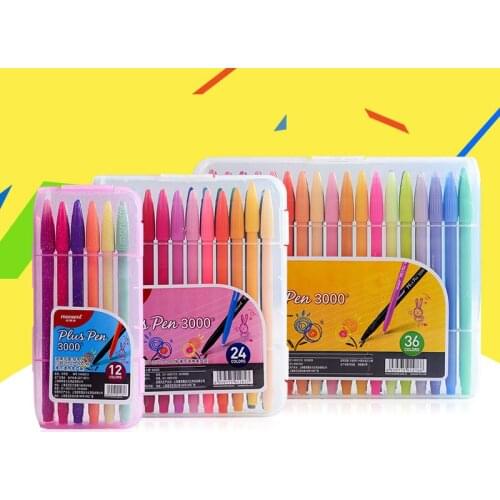 Monami 36 color hand-painted water fiber line pen student painting neutral pen