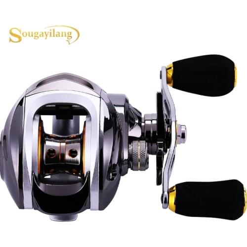Sougayilang Baitcasting Reel 6.3:1 High Speed Fishing Reel 8KG Max Drag Reinforced Reel Drag Reel Carp Drag Reel Fishing