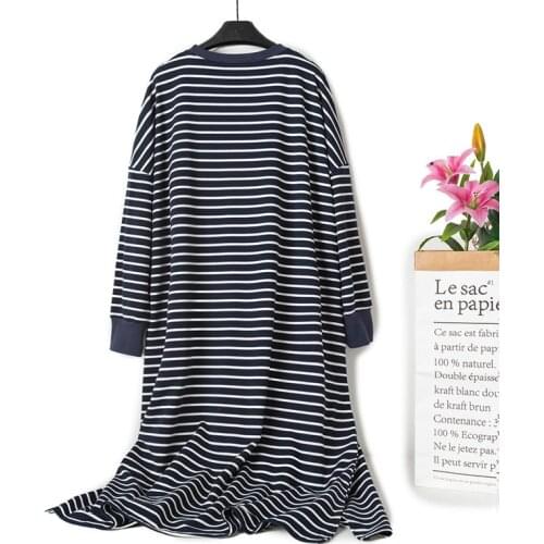 Super Loose Stretch Women Nightgown Nightdress Plus size Sleepwear Sleepshirt Nightgowns For Woman Casual Home Wear