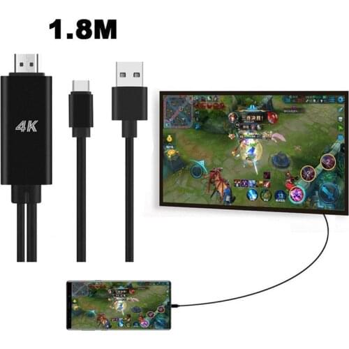 Universal Smart Phone USB 3.1 Type C to HDMI HD 1080P HDTV Video Adapter Cable for HUAWEI Android Phone to HDMI Connector Cable