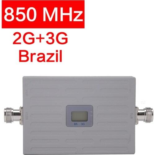 Repeater Gsm 2g 3g 4g Mobile Network Signal Booster Cellular Signal Repeater 2G 3G CDMA B5 850mhz LCD Display 70dB Israel