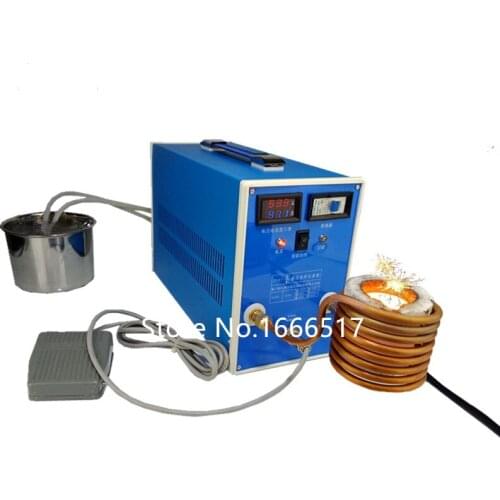 ZDBT-6 ZVS low-voltage high-frequency induction heating machine with crucible and current indication High quality NE
