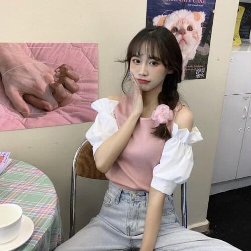 Woman TShirts Girl Short T-shirt Womens Summer Hollow Top Crop Top Mujer Camisetas